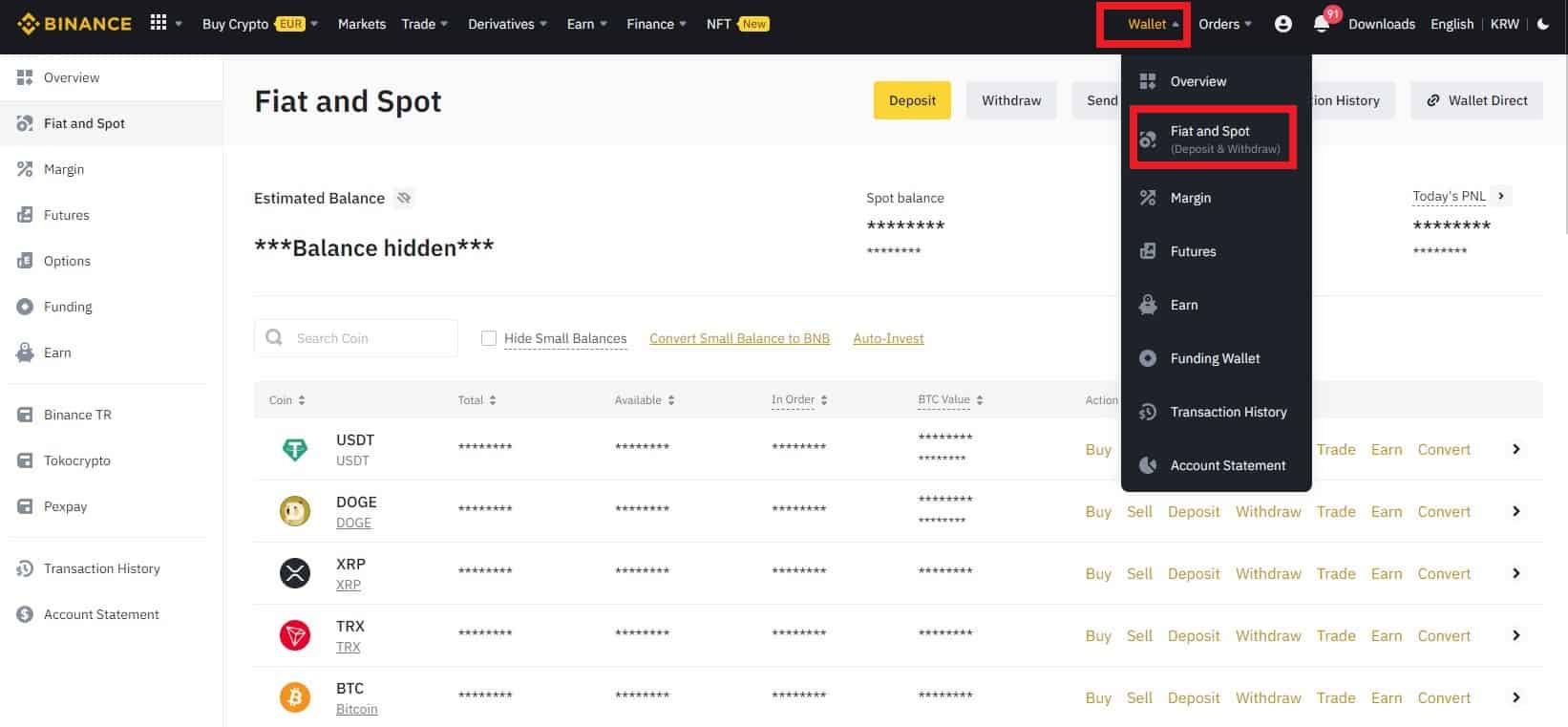 바이낸스 출금 방법 5가지 및 출금 한도와 시간