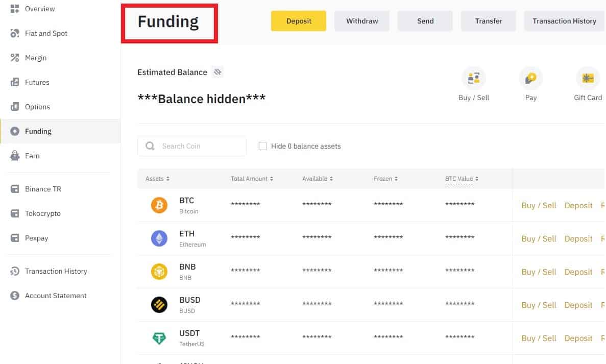 바이낸스 지갑 사용법 | 생성 및 이체 방법