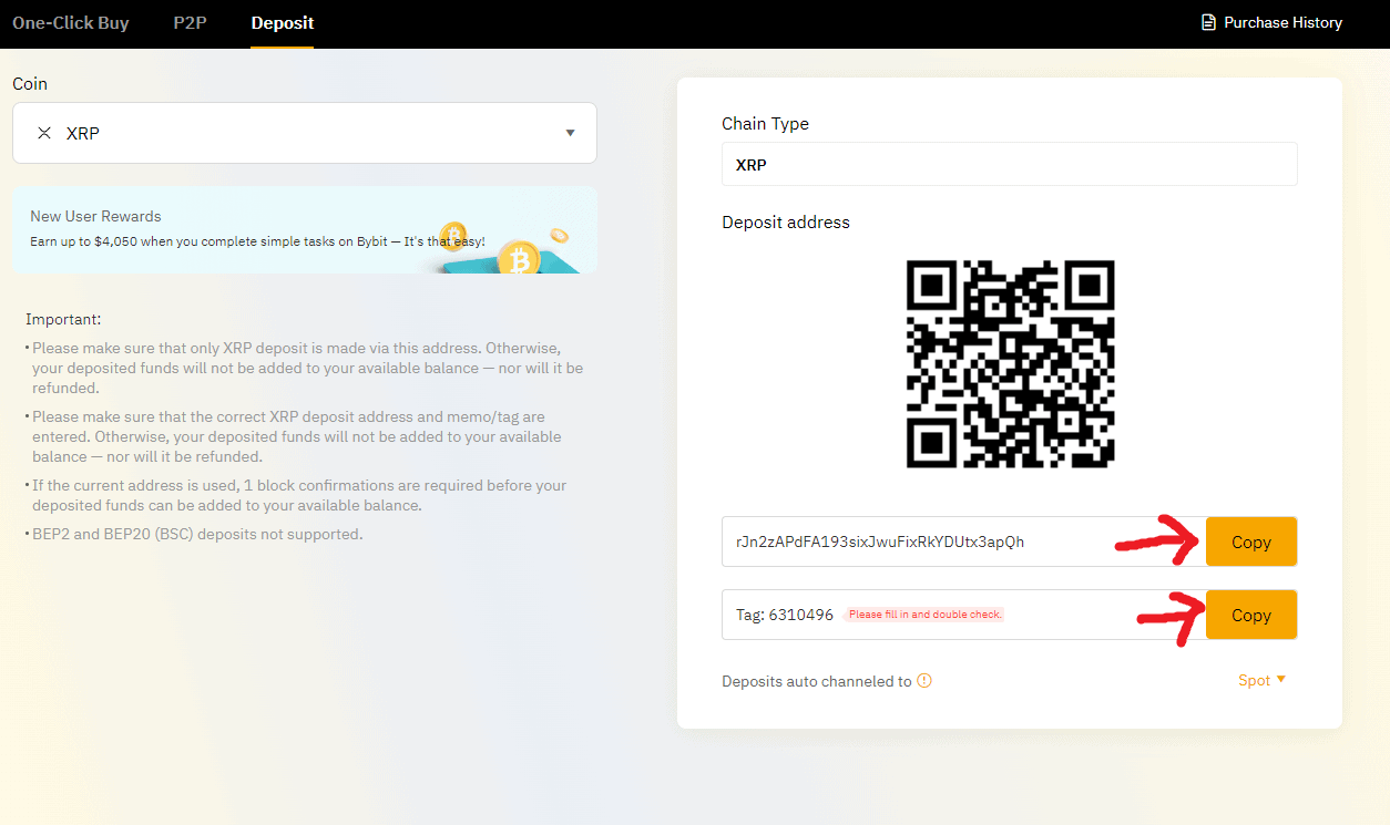바이비트 입금 방법 3가지 및 입금 수수료와 시간